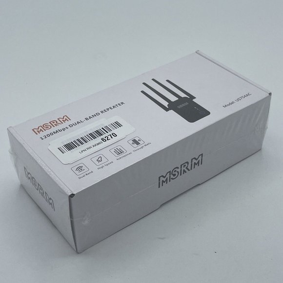 MSRM 1200Mbps Dual Band High Speed WiFi Repeater Amplifier Booster Extender - Picture 1 of 4